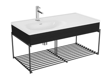 EQUAL - Single wall-mounted vanity unit with towel rail by VitrA Bathrooms - view 2